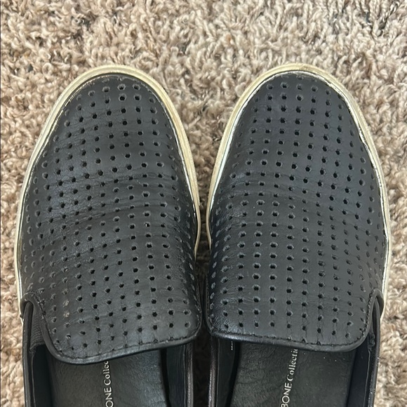 Black leather Slip-On Shoes - wishbone collection - Picture 4 of 6